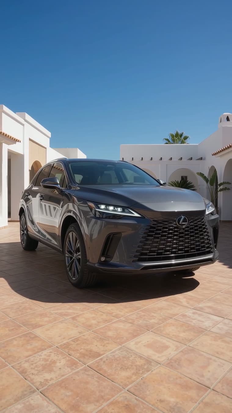 Lexus RX — kadr z filmu automotive tworzonego w AI